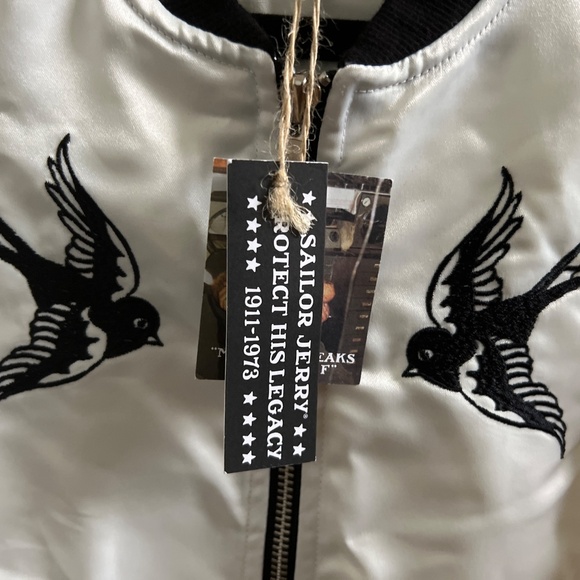 Sailor Jerry Tattoo Artist Official XS NWT vintage Jacket - Picture 5 of 11